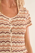Load image into Gallery viewer, Sailor Crochet Top -Off White Multi (Style #NB114EE)
