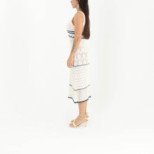 Load image into Gallery viewer, Scalloped Pointelle Midi Dress - White
