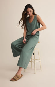 Scout Jersey Flare Pants - Hunter Green