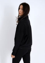 Load image into Gallery viewer, Seanni Soft Knit Half Zip Pullover - Black - Style 77T007SO
