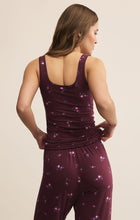 Load image into Gallery viewer, Shania Ditsy Tank - Floral Print on Merlot
