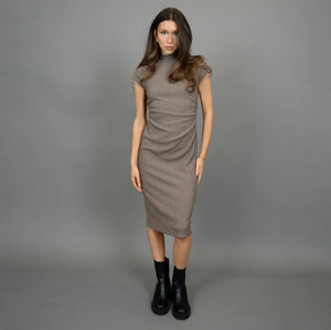 Shirlay Dress - Taupe Twist