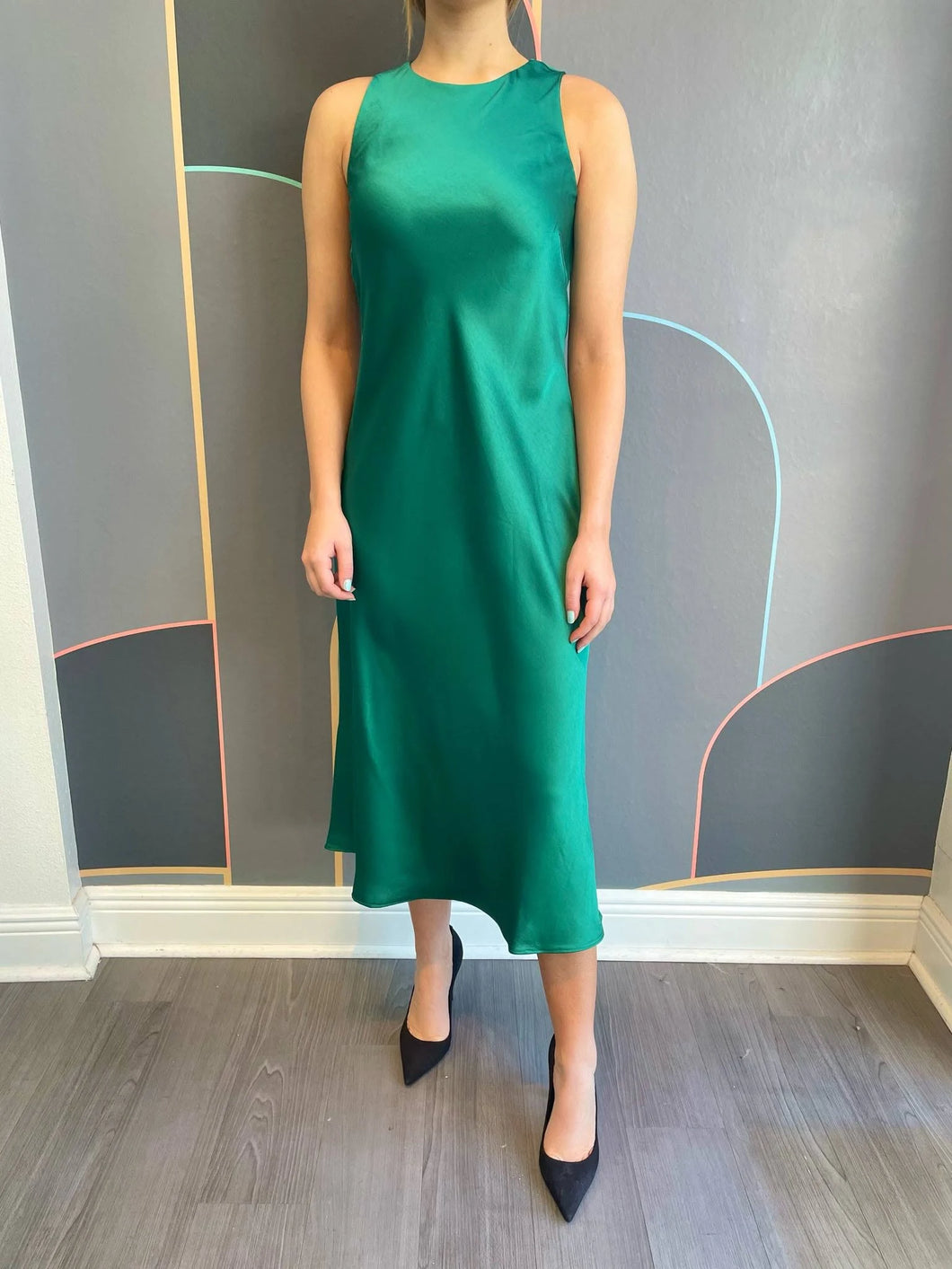 Shiv Bias Dress - Emerald