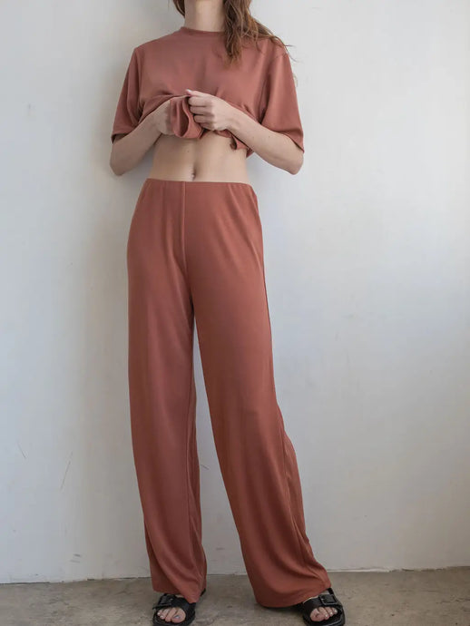 Skylar Lounge Pant - Rust