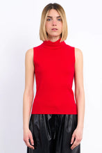 Load image into Gallery viewer, Sleeveless Turtleneck Sweater Tank - Navy (Style: EL926DN)
