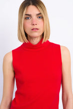 Load image into Gallery viewer, Sleeveless Turtleneck Sweater Tank - Navy (Style: EL926DN)
