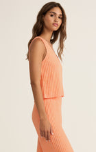 Load image into Gallery viewer, Sloane Rib Tank - Malibu Orange 
