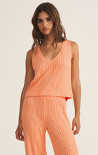 Load image into Gallery viewer, Sloane Rib Tank - Malibu Orange 
