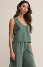 Load image into Gallery viewer, Sloan Jersey Jersey V-neck Top - Hunter Green
