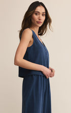 Load image into Gallery viewer, Solace Jersey Denim Top - Dk Indigo 

