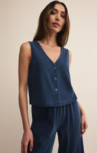 Load image into Gallery viewer, Solace Jersey Denim Top - Dk Indigo 
