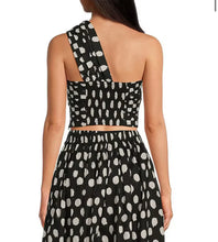 Load image into Gallery viewer, Sophia One Shoulder Top - Black / White
