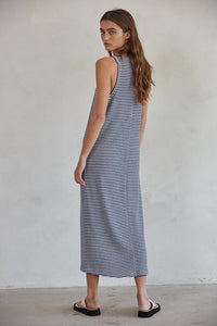 Alias Striped Midi - Navy / Ivory