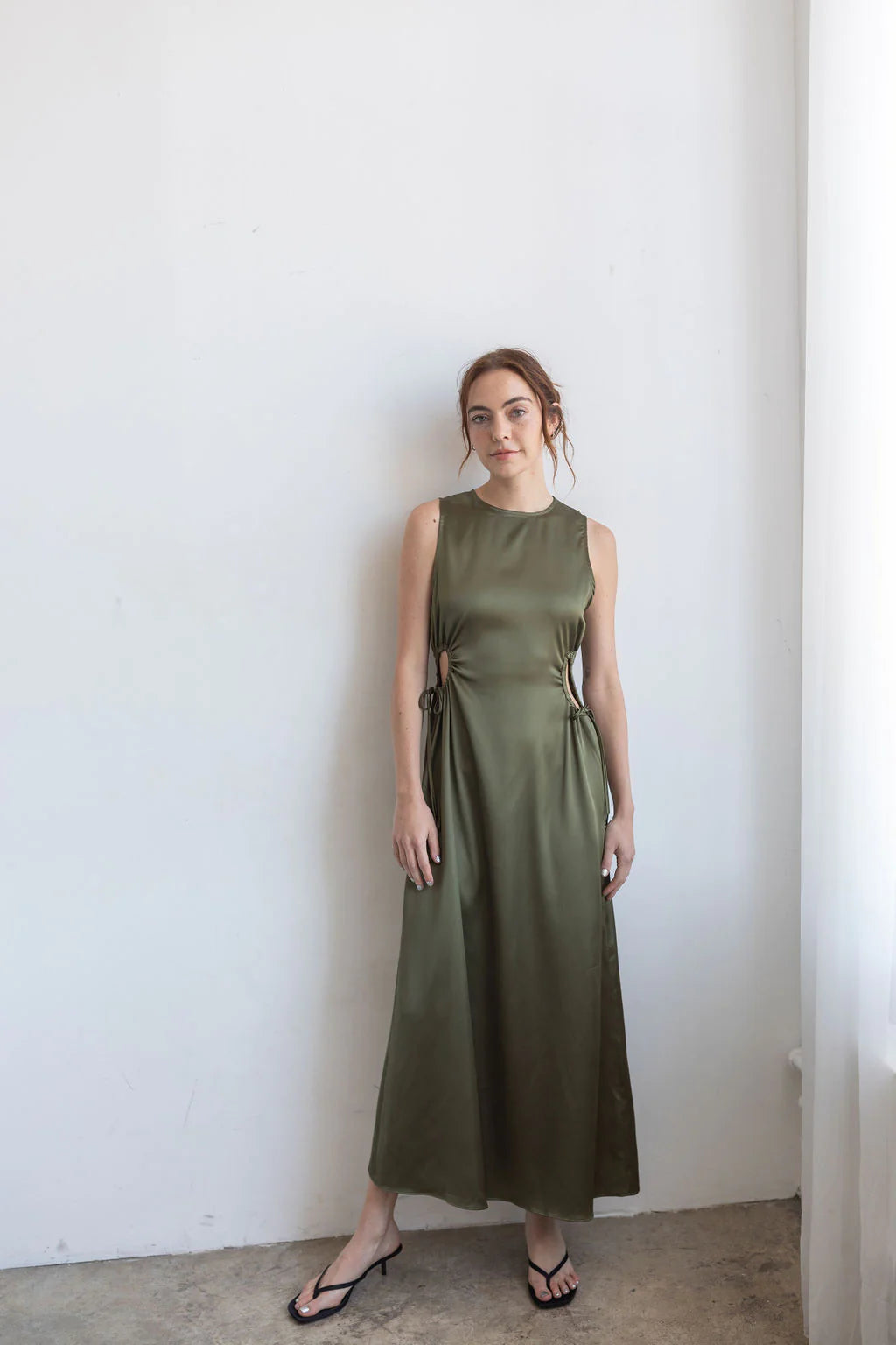 Serena Midi Dress - Olive