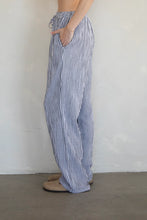 Load image into Gallery viewer, Benji Boxer Lounge Pants - Navy Stripe
