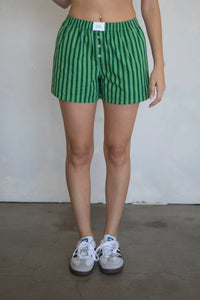 Boxer Shorts

Corie - Green Stripe