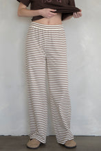 Load image into Gallery viewer, Dani Lounge Pants - Ivory Stripe Style: TBP14067
