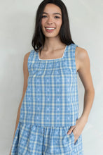 Load image into Gallery viewer, Alice Blouse - Blue Plaid Print (Style # TBT14300)
