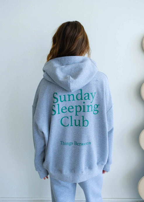 Sunday Sleeping Club Hooded Sweatshirt - Periwinkle or Grey