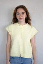 Load image into Gallery viewer, Piper Sleeveless Vest Cardigan - Butter
