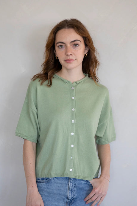 Toby Cardigan - Oatmeal - Sage