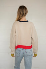 Load image into Gallery viewer, Addie Cardigan - Color Block Cream - Taupe (TBW14213)
