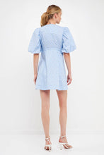 Load image into Gallery viewer, Floral Button Mini Dress - Blue Floral

