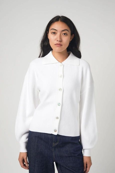 Amal Cardigan - White