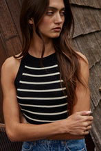 Load image into Gallery viewer, Talk About It Tank - Cream/Red - Black/Cream (W1651)
