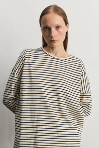 Tate Top - Cream/Blk - Navy/White