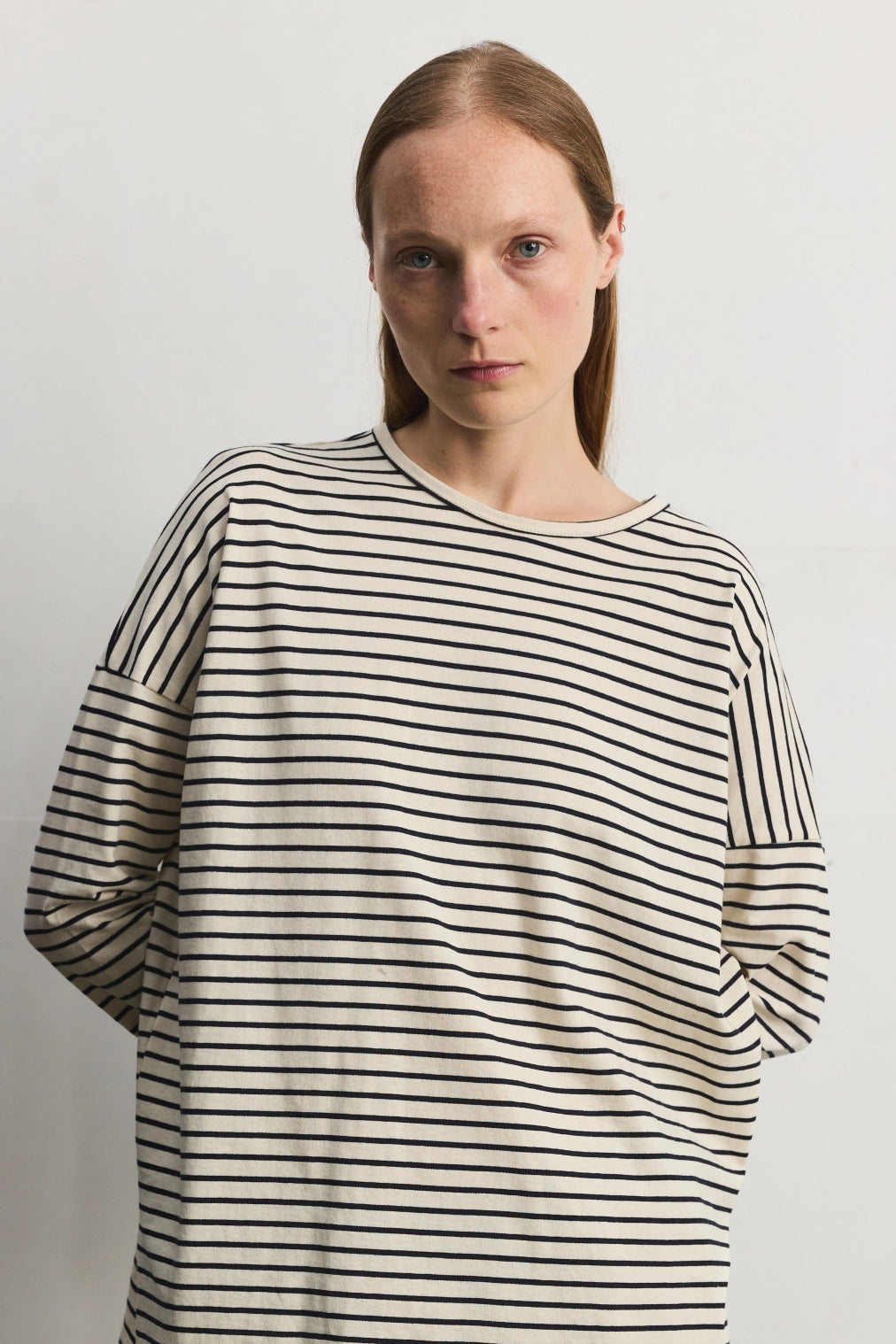 Tate Top - Cream/Blk - Navy/White