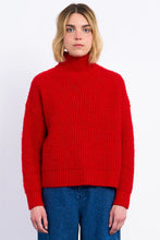 Load image into Gallery viewer, Textured Boxy Sweater - Red (Style ML10DH)
