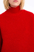Load image into Gallery viewer, Textured Boxy Sweater - Red (Style ML10DH)
