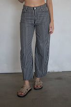 Load image into Gallery viewer, Jennie Jeans - Blk / White Stripe
