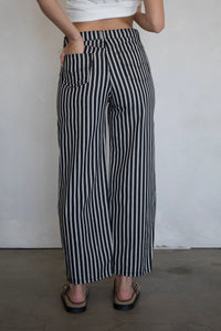 Jennie Jeans - Blk / White Stripe