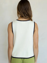 Load image into Gallery viewer, Tina Contrast Trim Vest - Cream 
