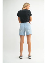 Load image into Gallery viewer, Tie Waist Longer Length Short - Med Denim (DH822-L) - Shown in Light Denim
