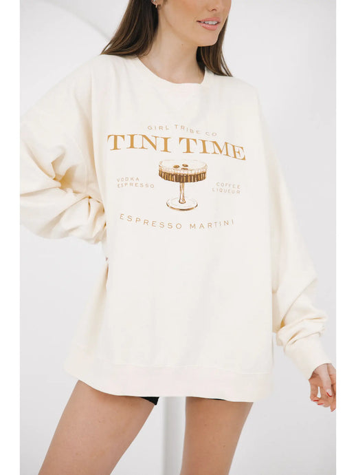 Tini Time Crewneck Sweatshirt - Ivory