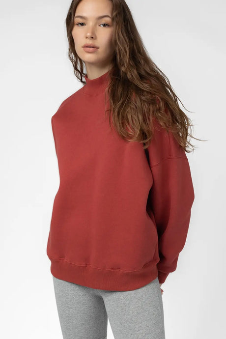 Troy Sweatshirt w/ Pockets Brick