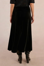 Load image into Gallery viewer, Elevated Velvet Skirt - Black
