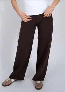 Victoria Modal Scuba Pant - Umber Melange (brown)