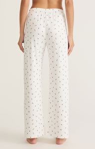 Vintage Ditsy Pants - Shell White w/ Floral Print
