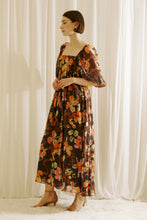 Load image into Gallery viewer, Warm Floral Maxi Dress - Brown / Orange Floral
