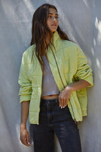 Load image into Gallery viewer, It&#39;s All Good Washed Shacket - Lime - Charcoal - Cream - Desert Tan

