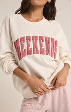 Load image into Gallery viewer, WEEKENDS Oversized Sweatshirt - Bone
