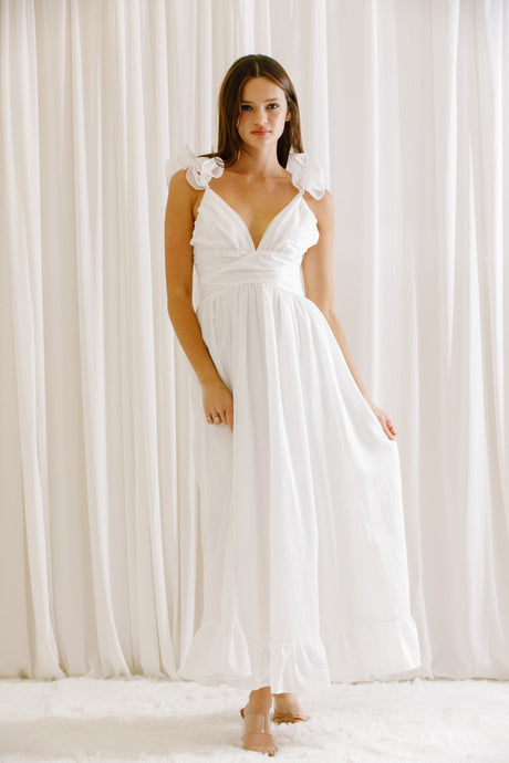 Romantic Maxi Dress - White