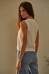 Willa Sweater Vest - Ivory