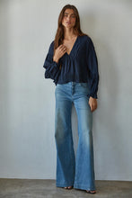 Load image into Gallery viewer, Willowisp Collared Blouse - Navy (Style L8784)
