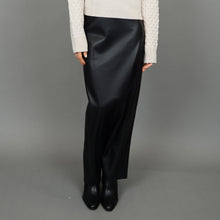Load image into Gallery viewer, Yasani Faux Leather Skirt - Black
