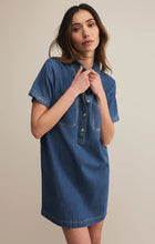 Load image into Gallery viewer, Kellie Denim Mini Dress - Med Indigo
